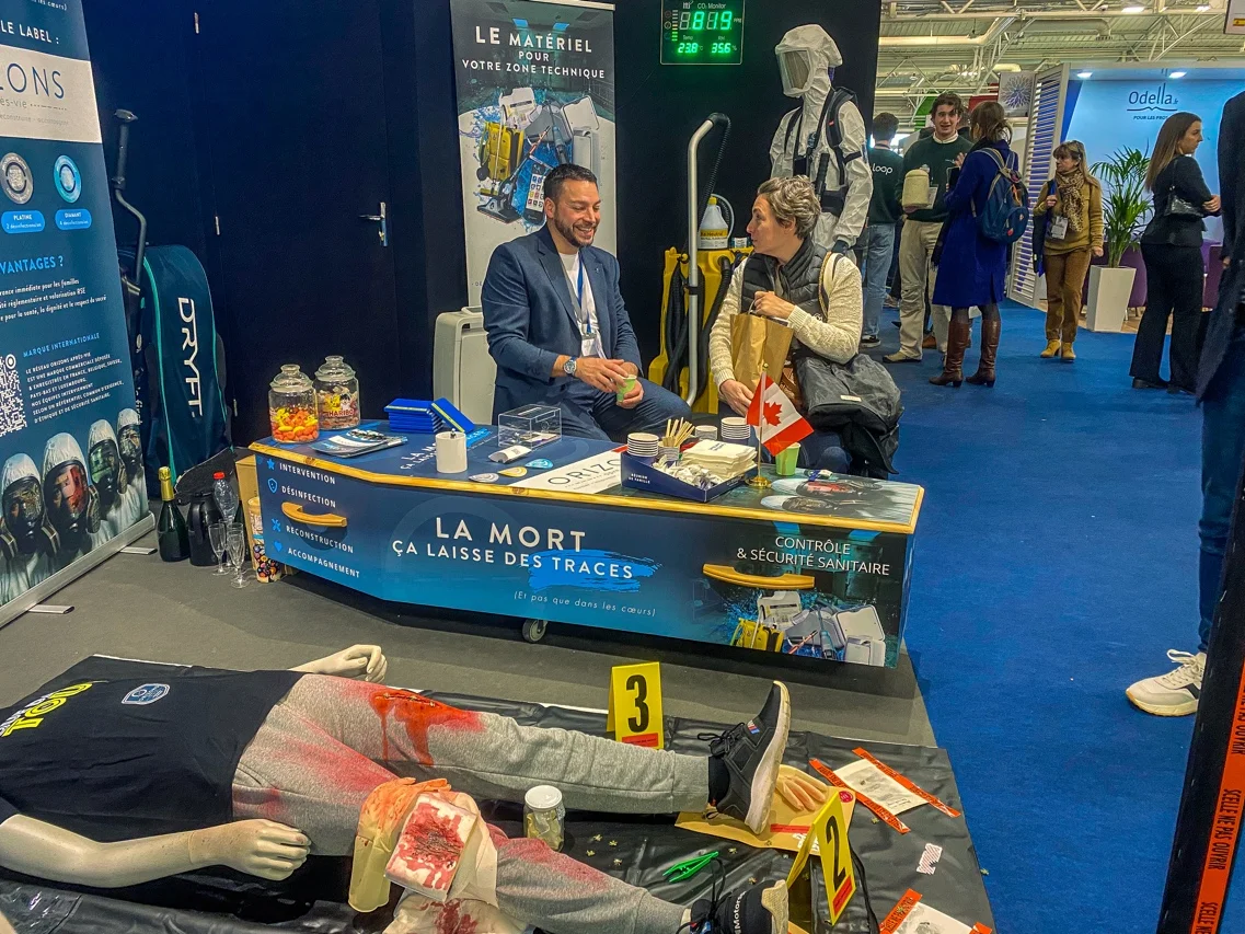 Stand Orizons Salon Funeraire Paris 2025 - CHARON Nettoyage